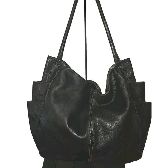 Handbag by CUOIO-quality Leather-made in Argentina Ex-Large Black 19x13.5x3.5 - Picture 2 of 12